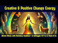 Creative & Positive Change Energy-Divine Music with Rainbow Goddess+ & Solfeggio 417 hz & Theta 8 hz