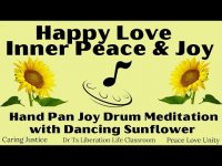 Happy Love Inner Peace Hand Pan Joy Drum Meditation with SunflowerHappy Love, Inner Peace & Joy Hang