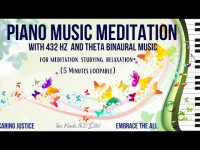 Piano Music Meditation 432 Hz & Theta Binaural Music (for meditation, study, relaxation+ (loopable)