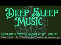 Deep Sleep Music with Delta Waves and Flower of Life Imagery