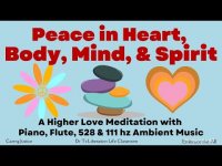 Peace in Heart, Body, Mind, Spirit Higher Love Meditation-Piano, Flute, 528 & 111 hz Ambient Music