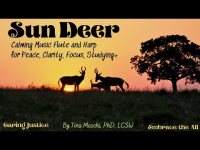 Sun Deer-Calming Music Flute and Harp+  for Peace, Clarity, Focus, Studying+