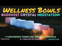 WELLNESS BOWLS-BUDDHIST CRYSTAL MEDITATION+ 9 SOLFEGGIO TONES AND 432 HZ CRYSTALS