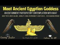 Maat Ancient Egyptian Goddess An Edutainment Participatory Contemplation with Maat, the Egyptian God