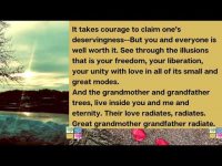 Great Love Story Great Grandmother & Grandfather Trees Share The Self Other+Love! 08-17-25 Great Love Story Great Grandmother & Grandfather Trees Share The Self Other+Love! 08-17-25